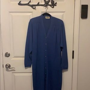 St. John Blue Vintage Dress